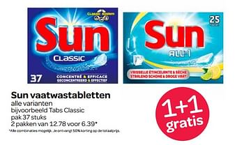Aanbiedingen Sun vaatwastabletten - Sun - Geldig van 02/11/2017 tot 15/11/2017 bij Spar