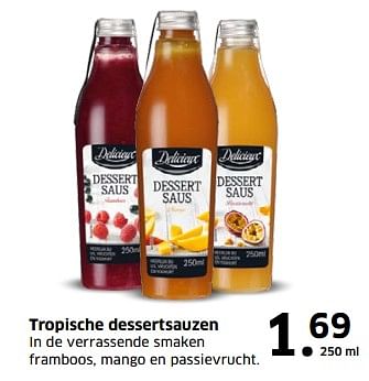 Aanbiedingen Tropische dessertsauzen - Delicieux - Geldig van 05/11/2017 tot 31/12/2017 bij Lidl