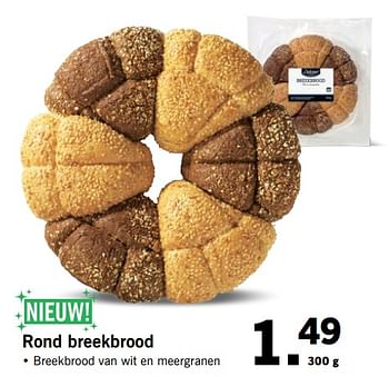 Aanbiedingen Rond breekbrood - Delicieux - Geldig van 06/11/2017 tot 12/11/2017 bij Lidl