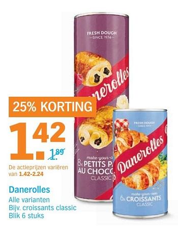 Aanbiedingen Croissants classic - Danerolles - Geldig van 06/11/2017 tot 12/11/2017 bij Albert Heijn