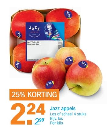 Aanbiedingen Jazz appels - Huismerk - Albert Heijn - Geldig van 06/11/2017 tot 12/11/2017 bij Albert Heijn