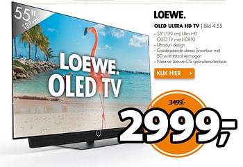 Aanbiedingen Loewe oled ultra hd tv bild 4.55 - Loewe - Geldig van 06/11/2017 tot 12/11/2017 bij Expert