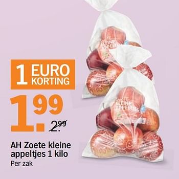 Aanbiedingen Ah zoete kleine appeltjes - Huismerk - Albert Heijn - Geldig van 06/11/2017 tot 12/11/2017 bij Albert Heijn