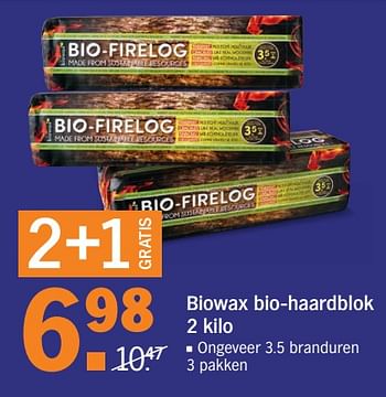 Aanbiedingen Biowax bio-haardblok - Huismerk - Albert Heijn - Geldig van 06/11/2017 tot 12/11/2017 bij Albert Heijn