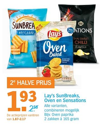 Aanbiedingen Lay’s oven paprika - Lay's - Geldig van 06/11/2017 tot 12/11/2017 bij Albert Heijn