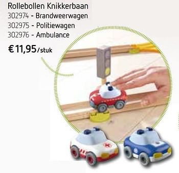 Aanbiedingen Rollebollen knikkerbaan brandweerwagen, politiewagen of ambulance - Huismerk - Jovi Toys - Geldig van 03/11/2017 tot 31/12/2017 bij Jovi Toys