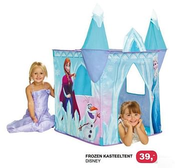 Aanbiedingen Frozen kasteeltent disney - Disney - Geldig van 05/11/2017 tot 02/12/2017 bij Baby & Tiener Megastore