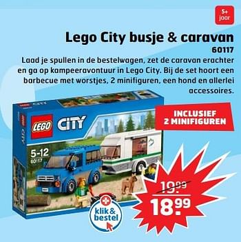 Aanbiedingen Lego city busje + caravan - Lego - Geldig van 05/11/2017 tot 31/12/2017 bij Trekpleister