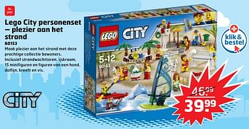 Aanbiedingen Lego city personenset - Lego - Geldig van 05/11/2017 tot 31/12/2017 bij Trekpleister