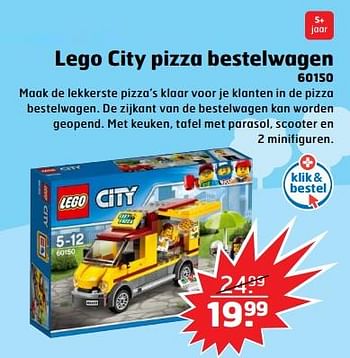 Aanbiedingen Lego city pizza bestelwagen - Lego - Geldig van 05/11/2017 tot 31/12/2017 bij Trekpleister