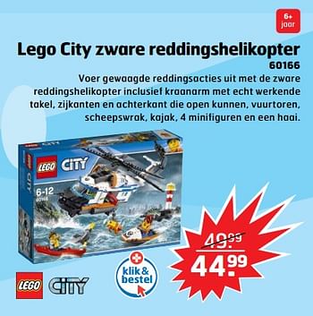 Aanbiedingen Lego city zware reddingshelikopter - Lego - Geldig van 05/11/2017 tot 31/12/2017 bij Trekpleister