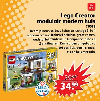 Aanbiedingen Lego creator modulair modern huis - Lego - Geldig van 05/11/2017 tot 31/12/2017 bij Trekpleister