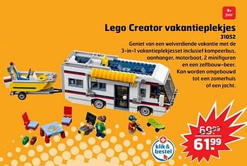 Aanbiedingen Lego creator vakantieplekjes - Lego - Geldig van 05/11/2017 tot 31/12/2017 bij Trekpleister