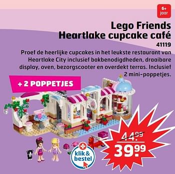 Aanbiedingen Lego friends heartlake cupcake café - Lego - Geldig van 05/11/2017 tot 31/12/2017 bij Trekpleister