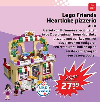 Aanbiedingen Lego friends heartlake pizzeria - Lego - Geldig van 05/11/2017 tot 31/12/2017 bij Trekpleister