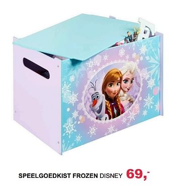 Aanbiedingen Speelgoedkist frozen disney - Disney - Geldig van 05/11/2017 tot 02/12/2017 bij Baby & Tiener Megastore