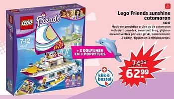 Aanbiedingen Lego friends sunshine catamaran - Lego - Geldig van 05/11/2017 tot 31/12/2017 bij Trekpleister