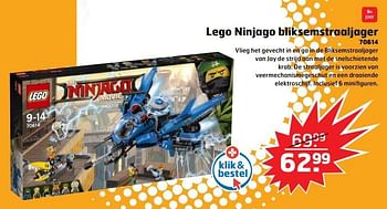 Aanbiedingen Lego ninjago bliksemstraaljager - Lego - Geldig van 05/11/2017 tot 31/12/2017 bij Trekpleister