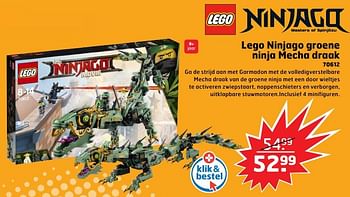 Aanbiedingen Lego ninjago groene ninja mecha draak - Lego - Geldig van 05/11/2017 tot 31/12/2017 bij Trekpleister