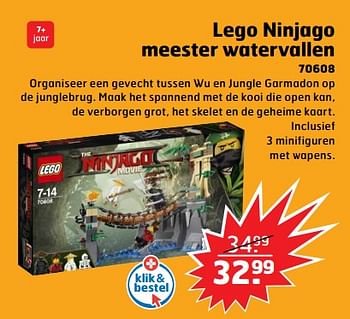 Aanbiedingen Lego ninjago meester watervallen - Lego - Geldig van 05/11/2017 tot 31/12/2017 bij Trekpleister