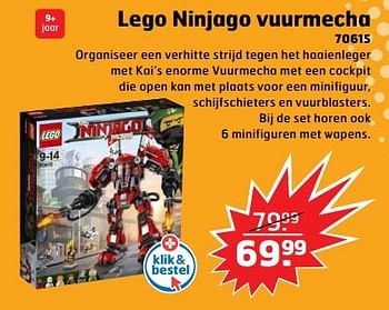 Aanbiedingen Lego ninjago vuurmecha - Lego - Geldig van 05/11/2017 tot 31/12/2017 bij Trekpleister