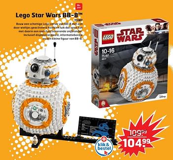 Aanbiedingen Lego star wars bb-8 - Lego - Geldig van 05/11/2017 tot 31/12/2017 bij Trekpleister