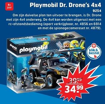 Aanbiedingen Playmobil dr. drone`s 4x4 - Playmobil - Geldig van 05/11/2017 tot 31/12/2017 bij Trekpleister