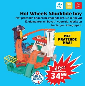 Aanbiedingen Hot wheels sharkbite bay - Hot Wheels - Geldig van 05/11/2017 tot 31/12/2017 bij Trekpleister