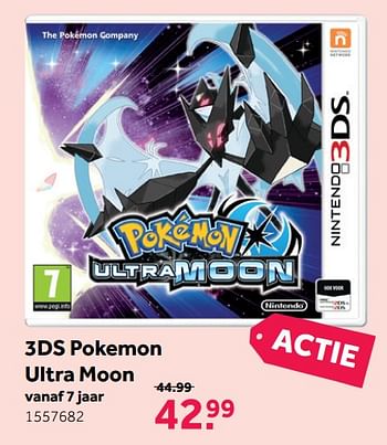 Aanbiedingen 3ds pokemon ultra moon - Nintendo - Geldig van 06/11/2017 tot 12/11/2017 bij Intertoys
