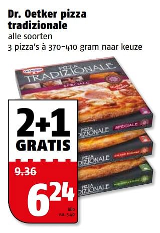Aanbiedingen Dr. oetker pizza tradizionale - Dr. Oetker - Geldig van 06/11/2017 tot 12/11/2017 bij Poiesz