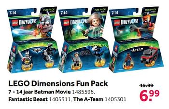 Aanbiedingen Lego dimensions fun pack batman movie - Lego - Geldig van 06/11/2017 tot 12/11/2017 bij Intertoys