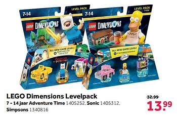Aanbiedingen Lego dimensions levelpack adventure time - Lego - Geldig van 06/11/2017 tot 12/11/2017 bij Intertoys
