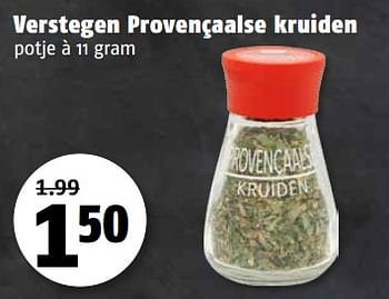Aanbiedingen Verstegen provençaalse kruiden - Verstegen - Geldig van 06/11/2017 tot 12/11/2017 bij Poiesz