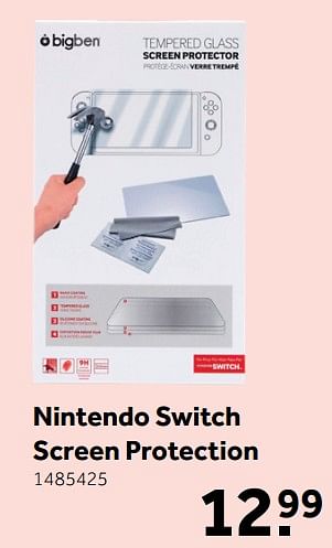 Aanbiedingen Nintendo switch screen protection - BIGben - Geldig van 06/11/2017 tot 12/11/2017 bij Intertoys