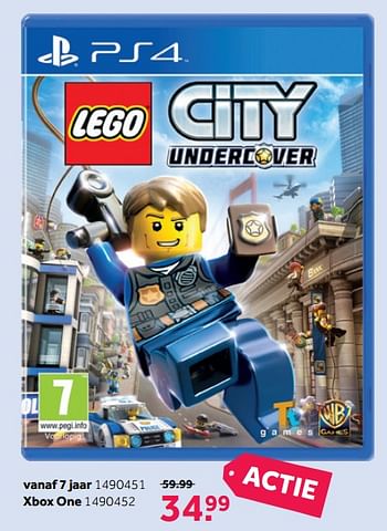 Aanbiedingen Ps4 lego city undercover - Warner Brothers Interactive Entertainment - Geldig van 06/11/2017 tot 12/11/2017 bij Intertoys
