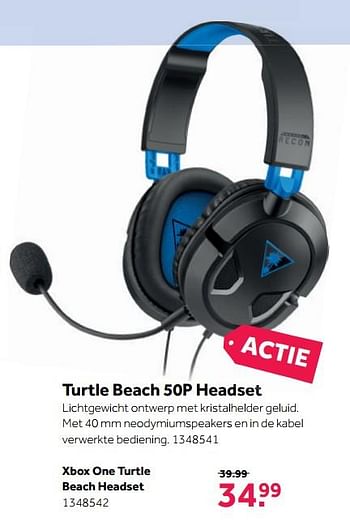 Aanbiedingen Turtle beach 50p headset - Turtle Beach - Geldig van 06/11/2017 tot 12/11/2017 bij Intertoys