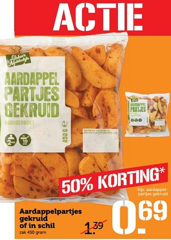 Aanbiedingen Aardappelpartjes gekruid of in schil - Huismerk - Coop - Geldig van 06/11/2017 tot 12/11/2017 bij Coop