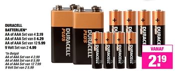 Aanbiedingen Duracell batterijen - Duracell - Geldig van 06/11/2017 tot 19/11/2017 bij Big Bazar