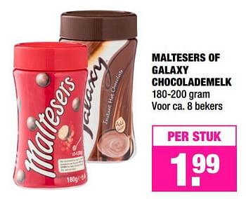 Aanbiedingen Maltesers of galaxy chocolademelk - Huismerk - Big Bazar - Geldig van 06/11/2017 tot 19/11/2017 bij Big Bazar