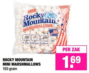 Aanbiedingen Rocky mountain mini marshmallows - Rocky Mountain - Geldig van 06/11/2017 tot 19/11/2017 bij Big Bazar