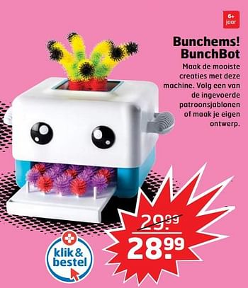 Aanbiedingen Bunchems! bunchbot - Huismerk - Trekpleister - Geldig van 05/11/2017 tot 31/12/2017 bij Trekpleister