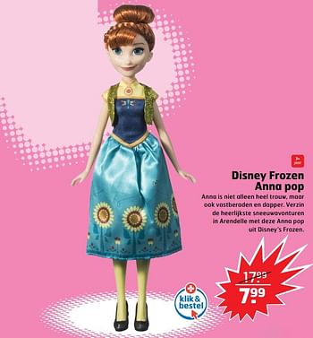 Aanbiedingen Disney frozen anna pop - Disney  Frozen - Geldig van 05/11/2017 tot 31/12/2017 bij Trekpleister