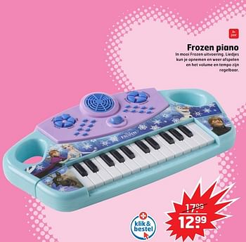 Aanbiedingen Frozen piano - Disney  Frozen - Geldig van 05/11/2017 tot 31/12/2017 bij Trekpleister