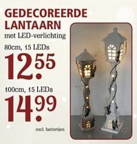 Aanbiedingen Gedecoreerde lantaarn - Huismerk - Van Cranenbroek - Geldig van 06/11/2017 tot 26/11/2017 bij Van Cranenbroek
