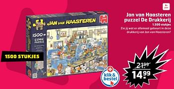 Aanbiedingen Jan van haasteren puzzel de drukkerij - Jumbo - Geldig van 05/11/2017 tot 31/12/2017 bij Trekpleister