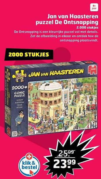 Aanbiedingen Jan van haasteren puzzel de ontsnapping - Jumbo - Geldig van 05/11/2017 tot 31/12/2017 bij Trekpleister