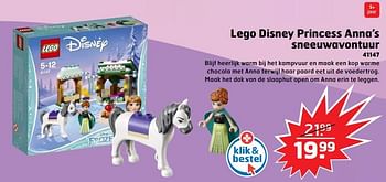 Aanbiedingen Lego disney princess anna`s sneeuwavontuur 41147 - Lego - Geldig van 05/11/2017 tot 31/12/2017 bij Trekpleister