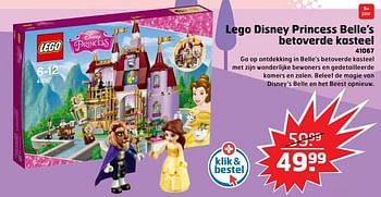 Aanbiedingen Lego disney princess belle`s betoverde kasteel 41067 - Lego - Geldig van 05/11/2017 tot 31/12/2017 bij Trekpleister