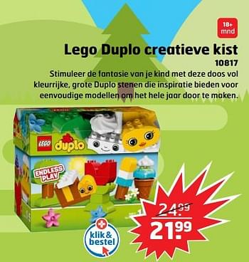 Aanbiedingen Lego duplo creatieve kist 10817 - Lego - Geldig van 05/11/2017 tot 31/12/2017 bij Trekpleister