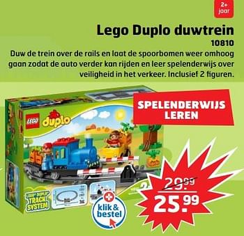 Aanbiedingen Lego duplo duwtrein 10810 - Lego - Geldig van 05/11/2017 tot 31/12/2017 bij Trekpleister